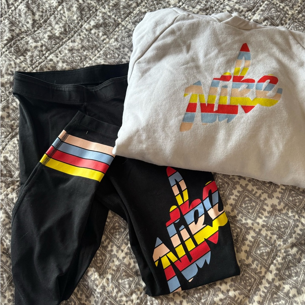 Nike sweatshirt and leggings set